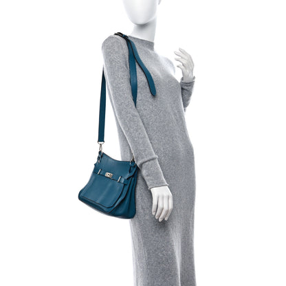 Hermes Taurillon Clemence Jypsiere 28 Bleu Izmir 3 of 9