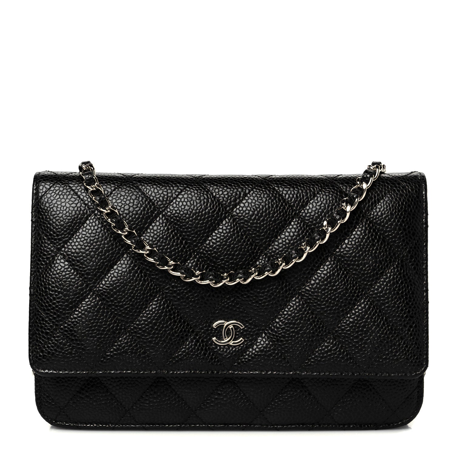 Chanel Caviar Quilted Wallet On Chain WOC Black 1 of 11