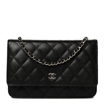 Chanel Caviar Quilted Wallet On Chain WOC Black 1 of 11