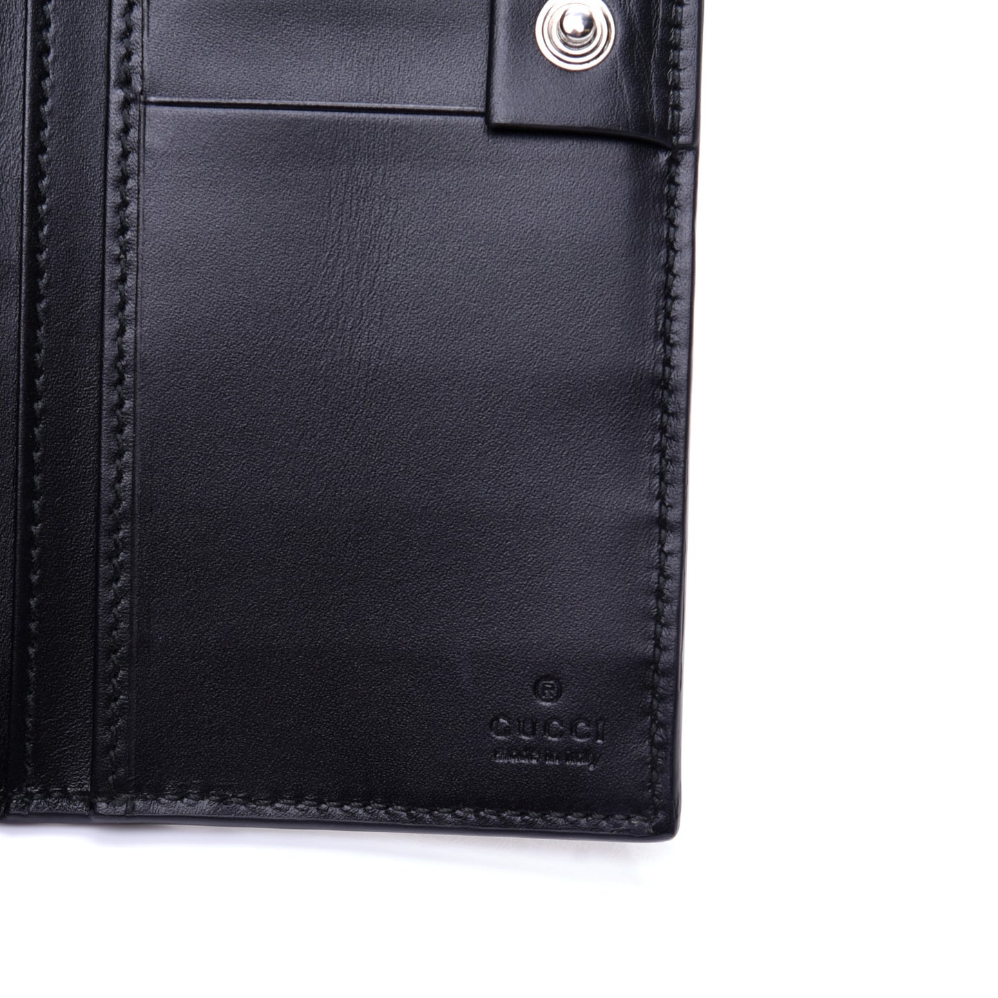 Guccissima Signature Web New Web Continental Wallet Black