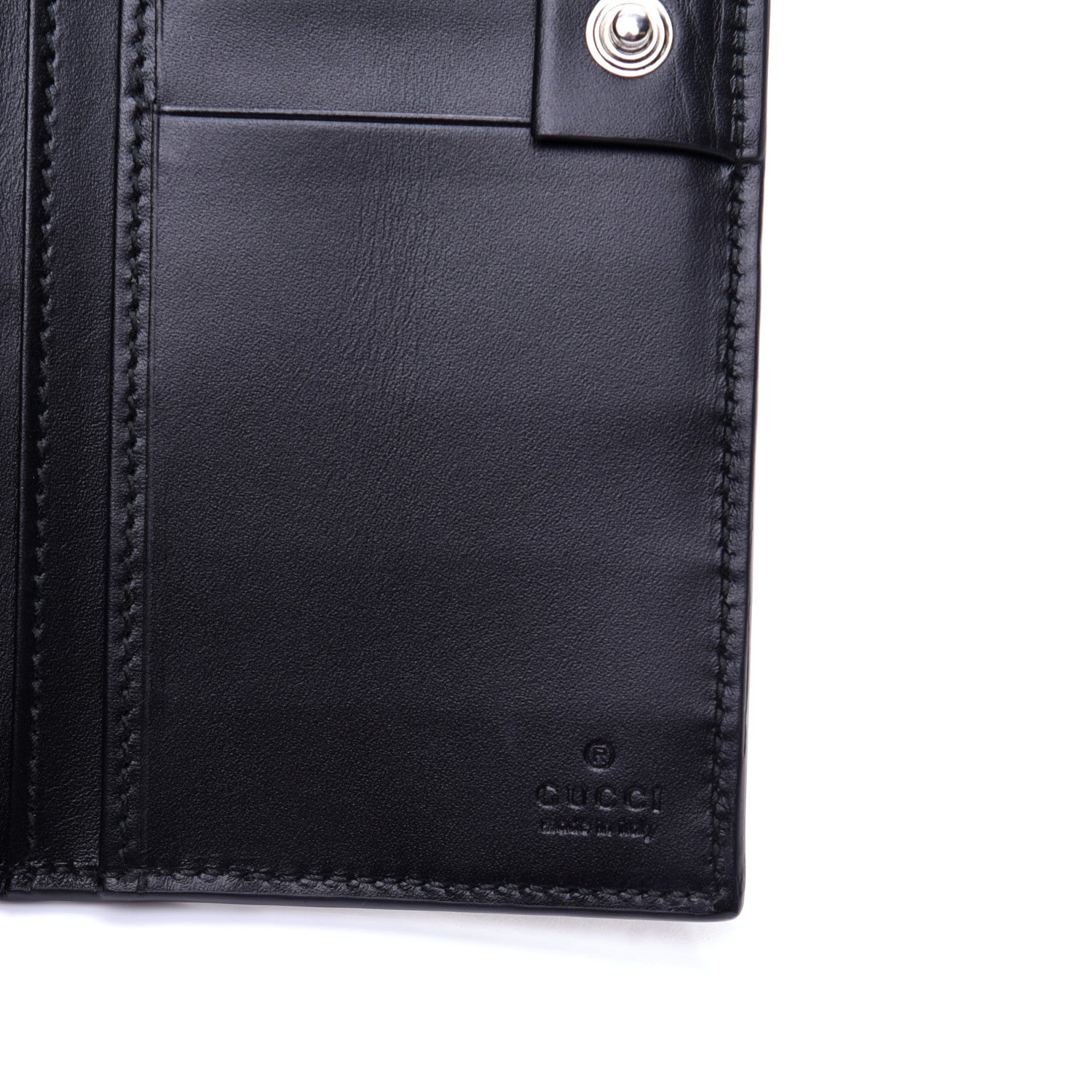 Gucci Guccissima Signature Web New Web Continental Wallet Black 8 of 10