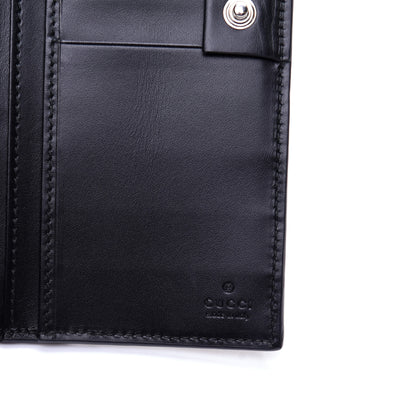Gucci Guccissima Signature Web New Web Continental Wallet Black 8 of 10