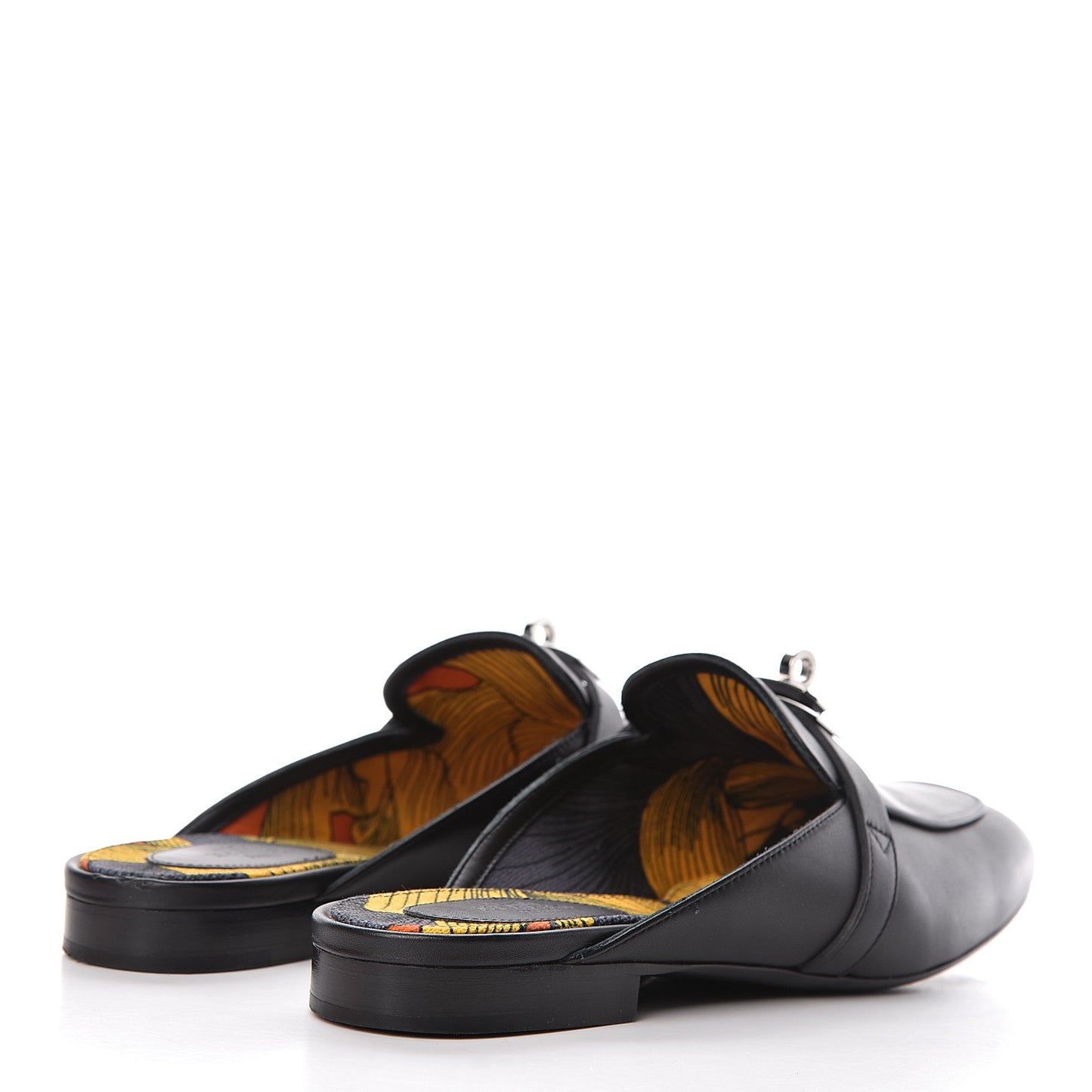 Calfskin Oz Mules 39 Black