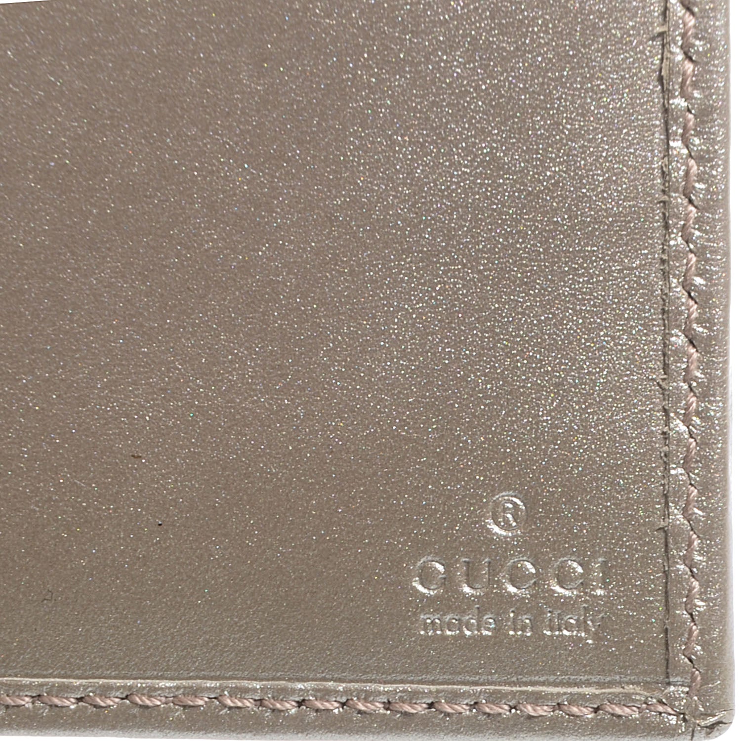 Gucci Imprime Monogram GG Pierce Chain Clutch Wallet Silver 6 of 9