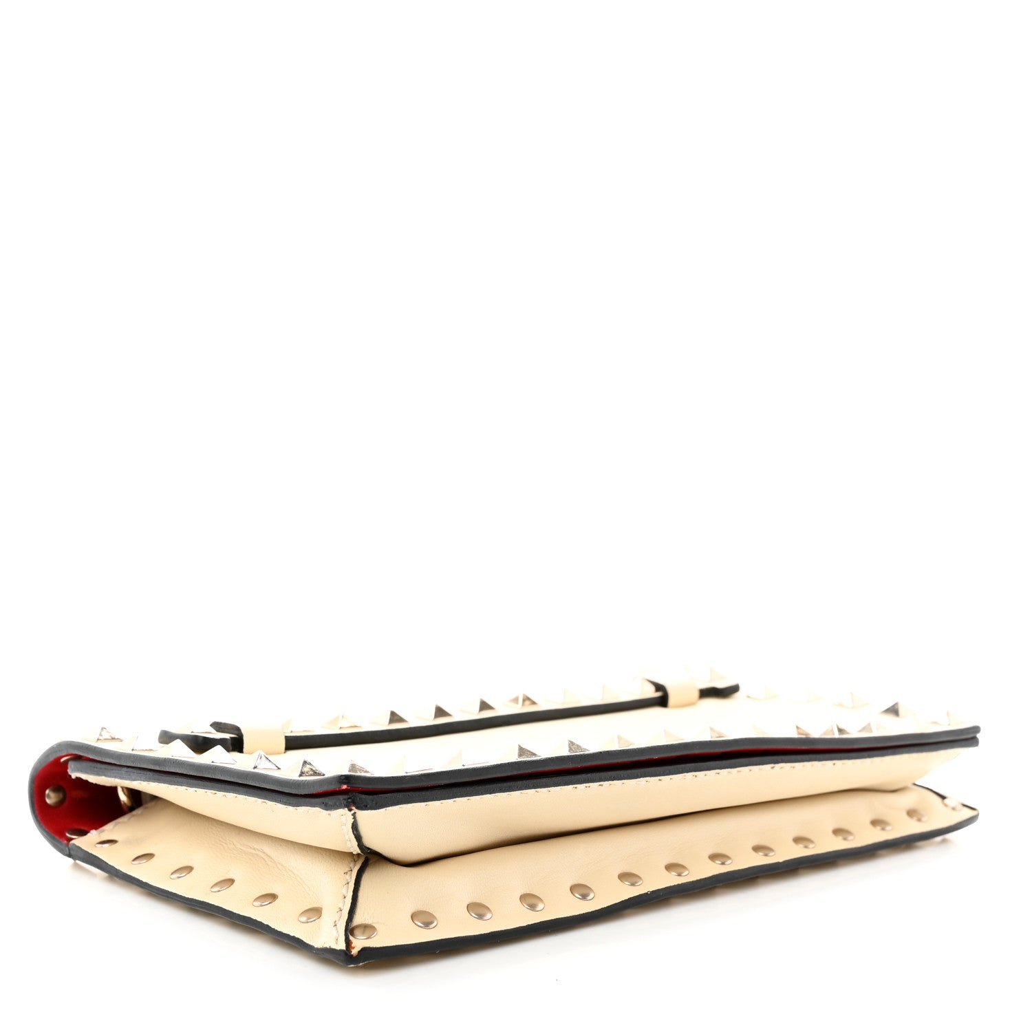 Valentino Garavani Nappa Rockstud Wristlet Clutch White 4 of 9