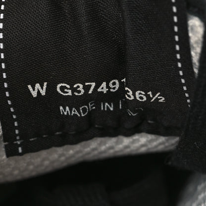 Chanel Calfskin Mesh Lycra Suede Womens Logo Sneakers 36.5 Black 7 of 7
