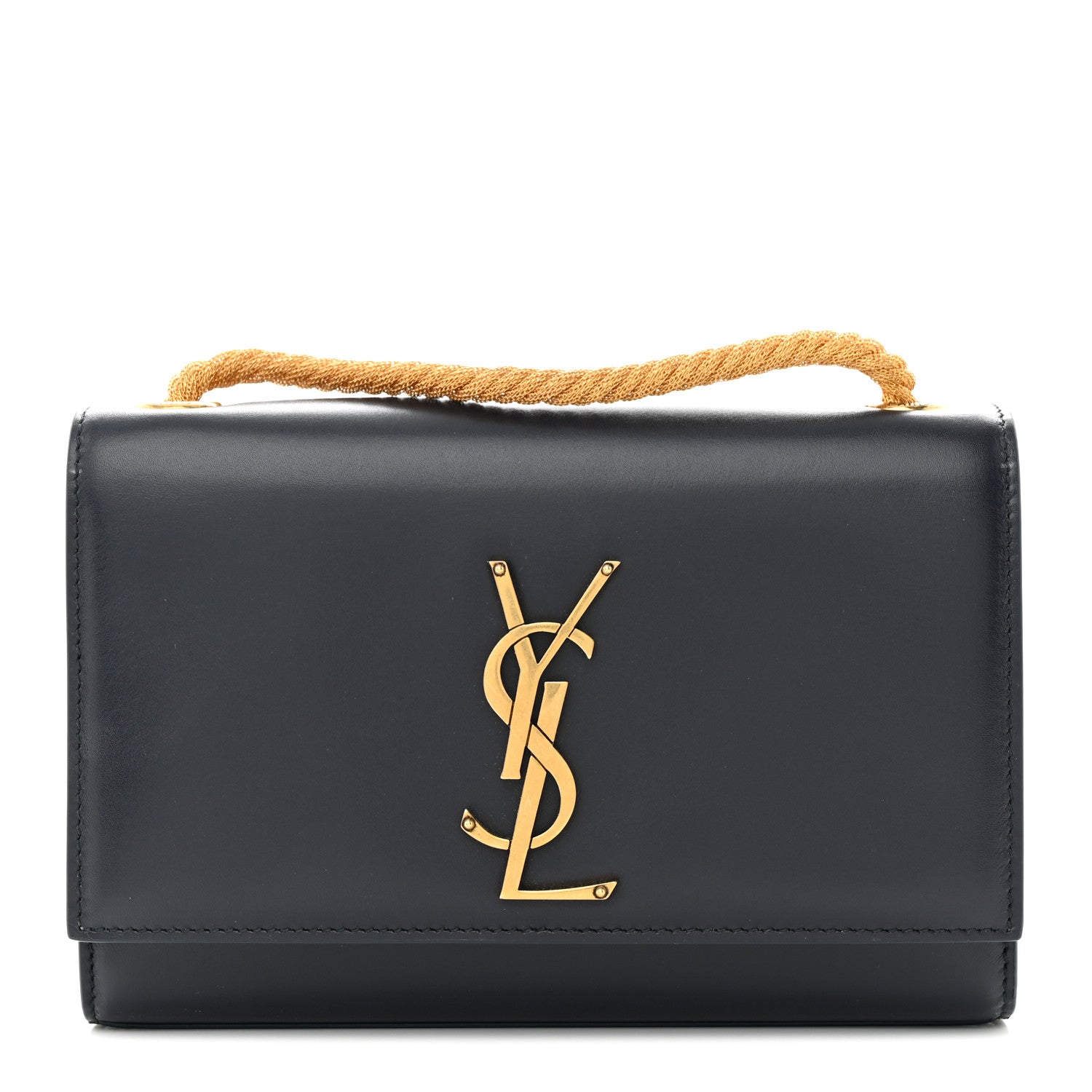 Saint Laurent Calfskin Small Monogram Kate Satchel Deep Marine 1 of 11