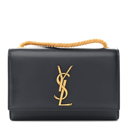 Saint Laurent Calfskin Small Monogram Kate Satchel Deep Marine 1 of 11