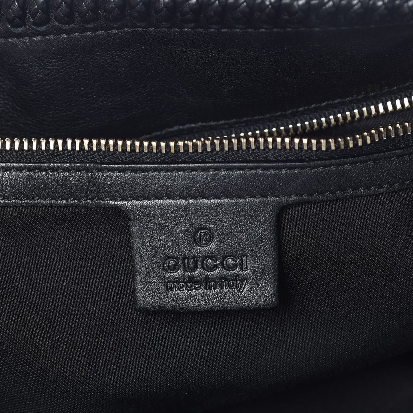 Calfskin Large Horsebit Chain Hobo Black