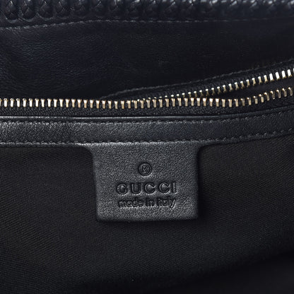 Gucci Calfskin Large Horsebit Chain Hobo Black 6 of 13