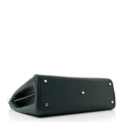 Gucci Grainy Calfskin Medium Zumi Top Handle Bag Vintage Green 4 of 12