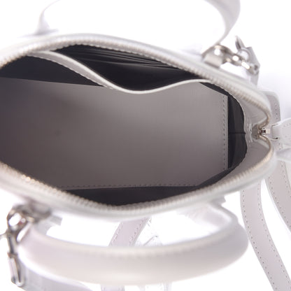Balenciaga Calfskin Lipstick Logo XXS Ville Top Handle Bag White 5 of 10