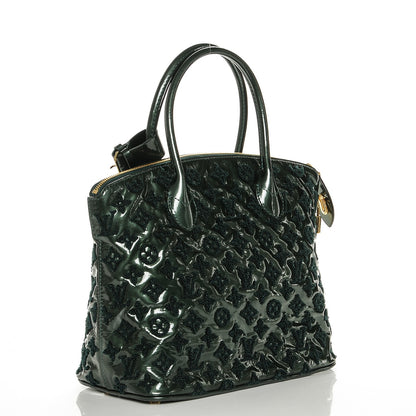 Louis Vuitton Patent Lambskin Fascination Lockit Vert Fonce 3 of 7