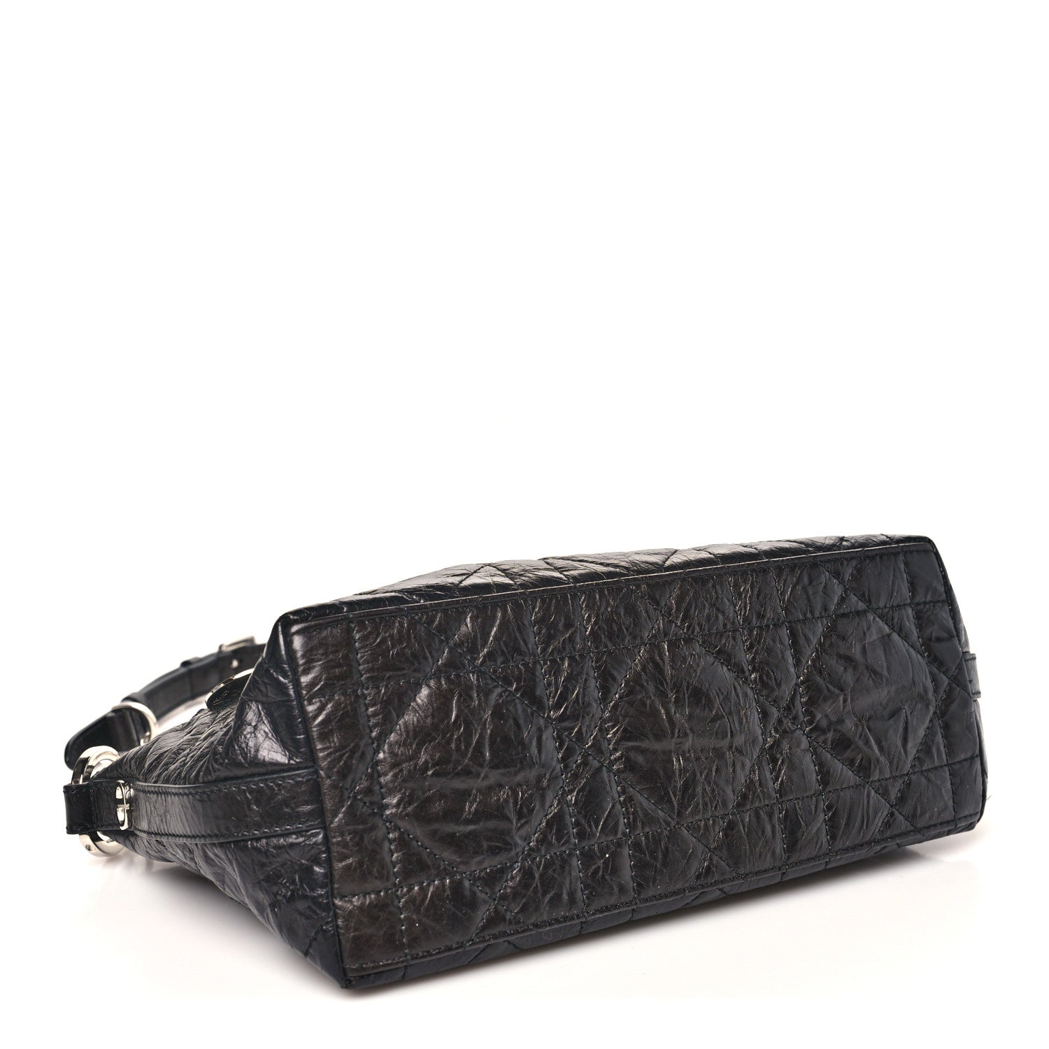 DIOR バッグ Christian Dior Beige/Black Mizza Embroidered Medium Lady D-Lite