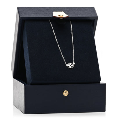 Louis Vuitton 18K White Gold Diamond Idylle Blossom Pendant Necklace 5 of 5