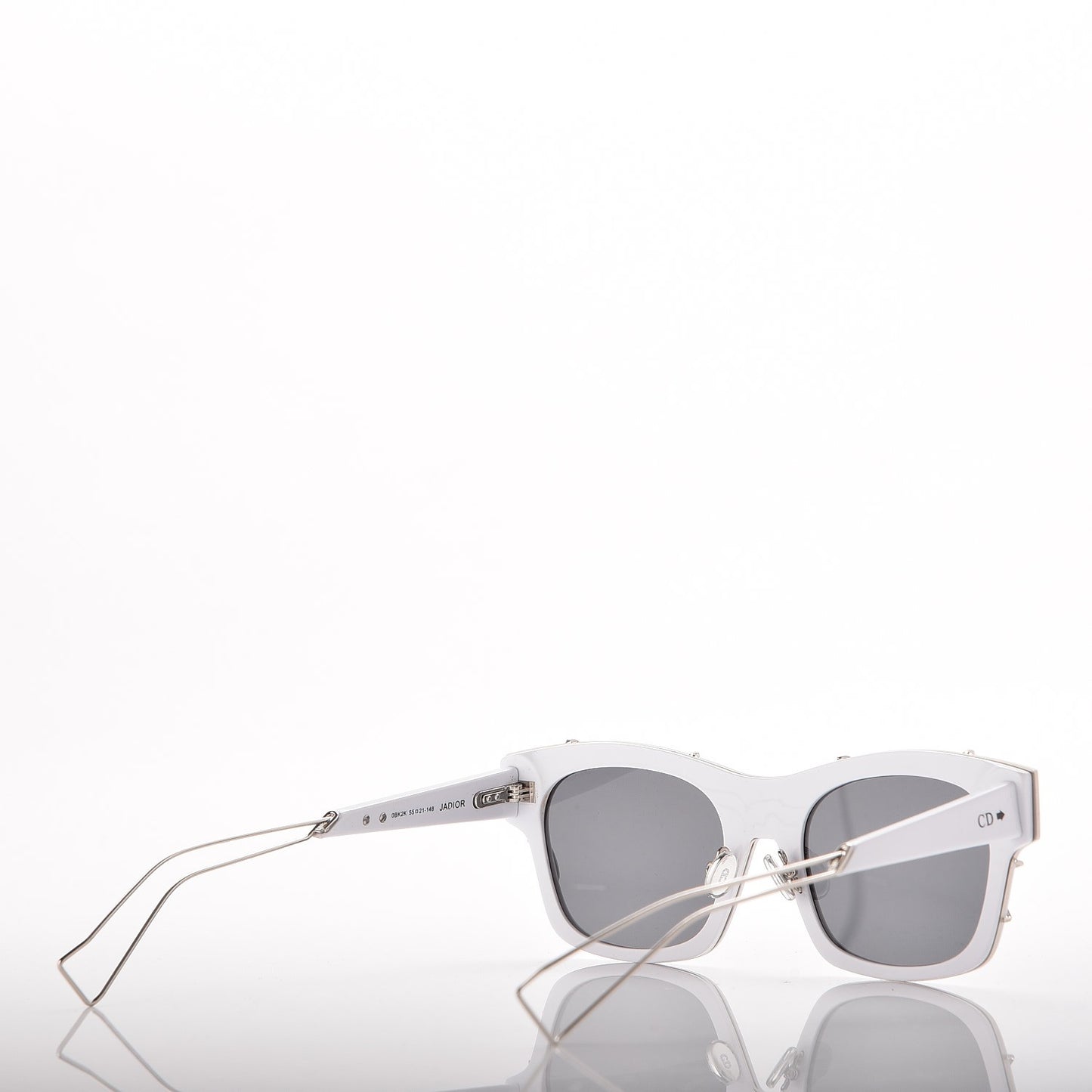 Acetate J'adior Sunglasses White