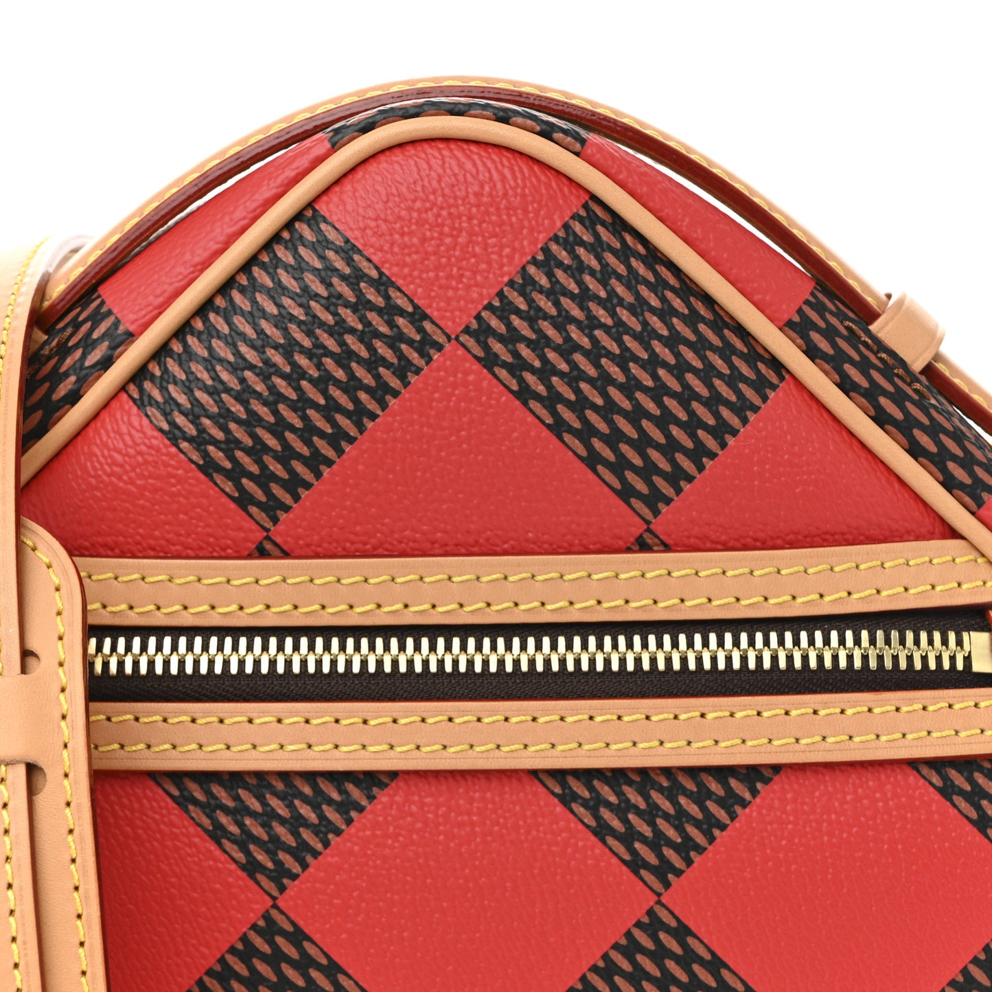 Damier Pop Chess Messenger Red