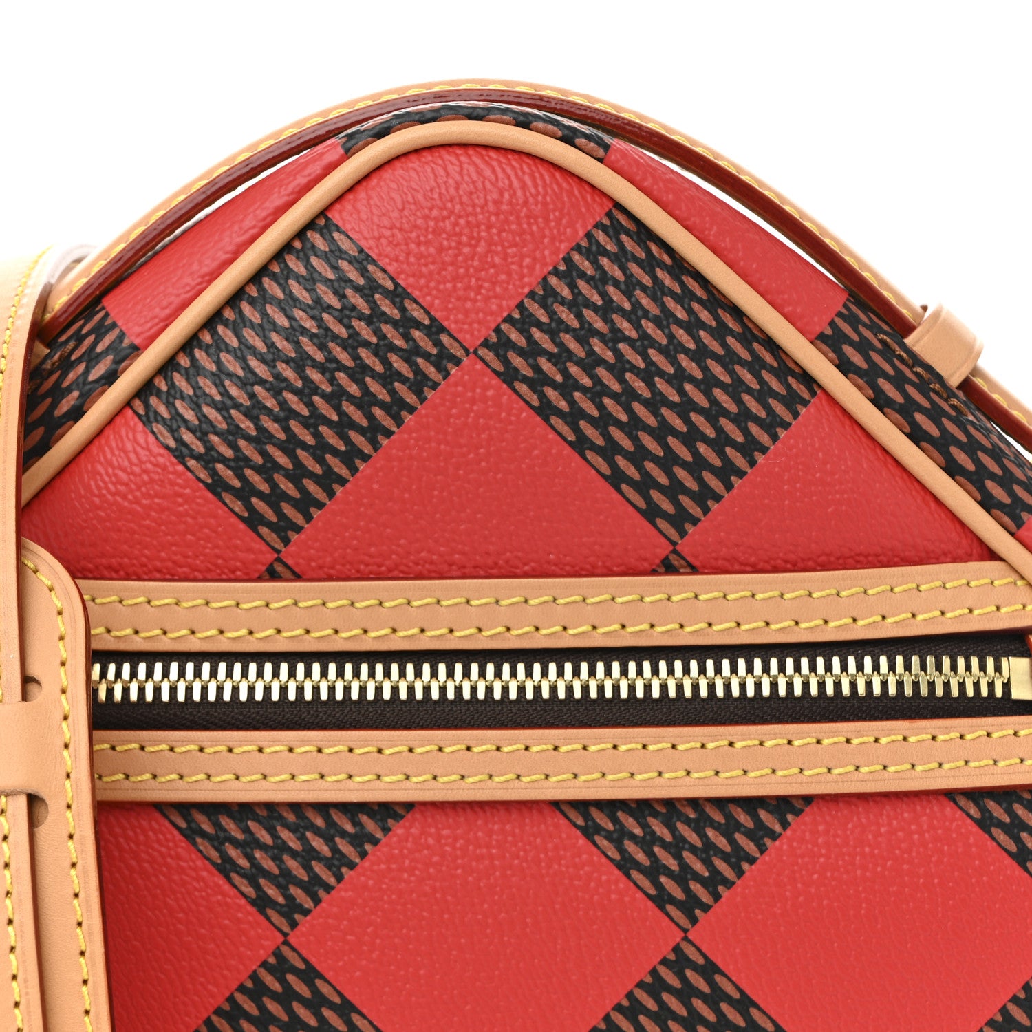 Louis Vuitton Damier Pop Chess Messenger Red 7 of 10