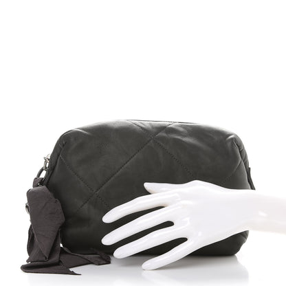 Lanvin Lambskin Quilted Amalia Clutch Grey 2 of 6