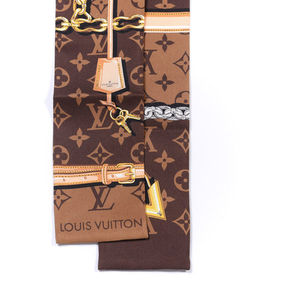 Louis Vuitton Silk Monogram Confidential Bandeau Brown 2 of 3