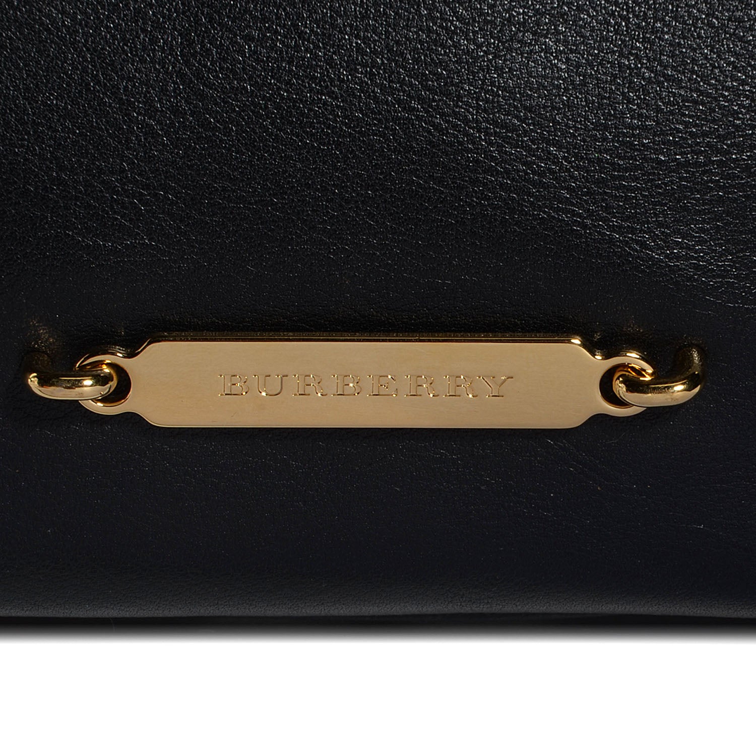 Burberry Soft Leather House Check Small Salisbury Tote Black 5 of 12