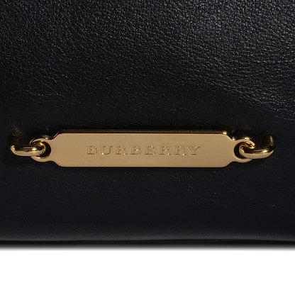 Burberry Soft Leather House Check Small Salisbury Tote Black 5 of 12
