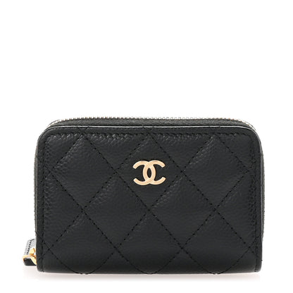 Chanel Caviar Quilted Classic Zipped Coin Purse Black 1 of 8
