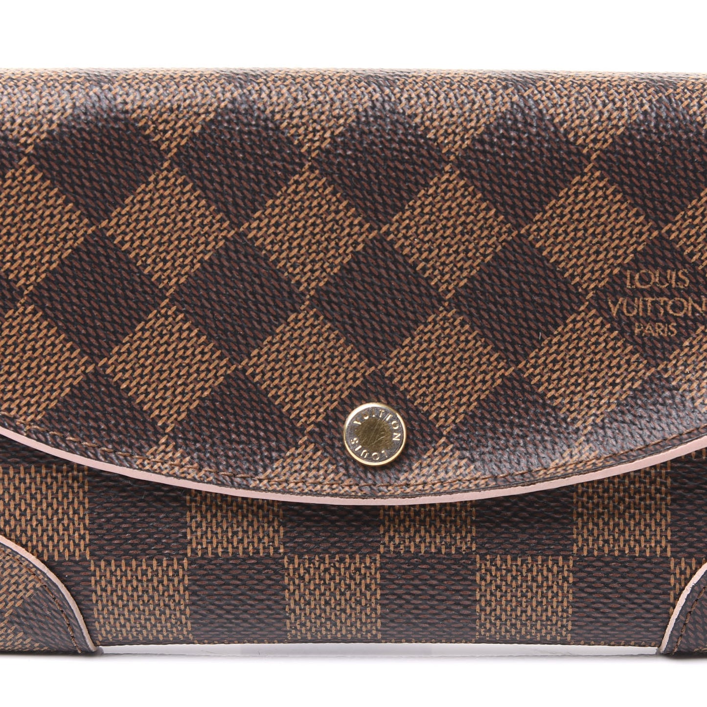 Damier Ebene Caissa Wallet Rose Ballerine