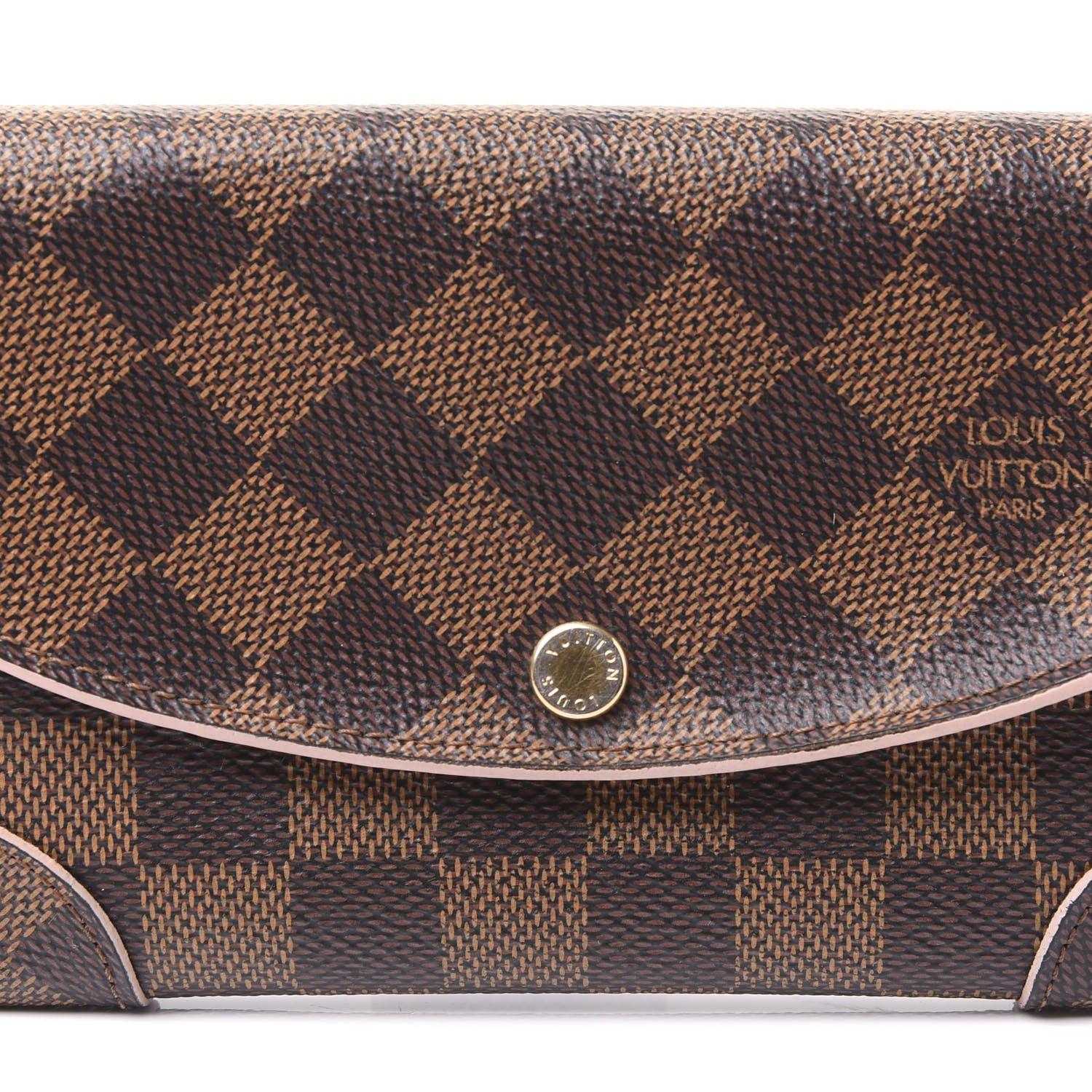 Louis Vuitton Damier Ebene Caissa Wallet Rose Ballerine 9 of 9