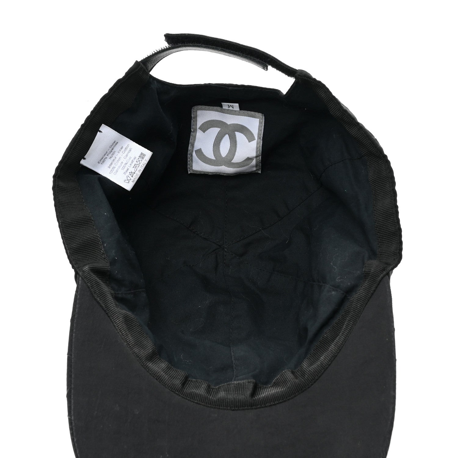 Chanel Nylon CC Cap Hat M Black 5 of 7