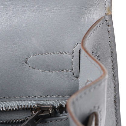 Hermes Box Nepal Kelly Sellier 25 Bleu Arctic 11 of 44