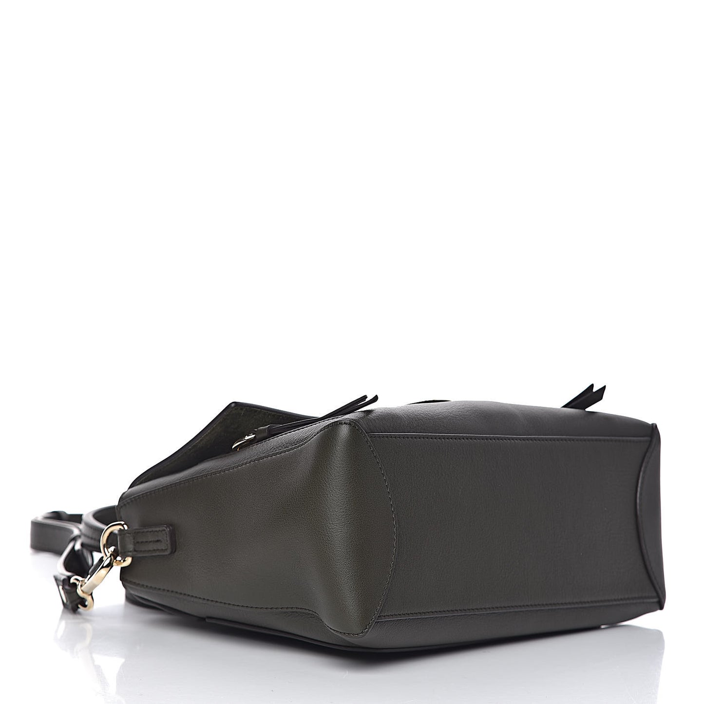 Calfskin Small Faye Day Shoulder Bag Deep Forest