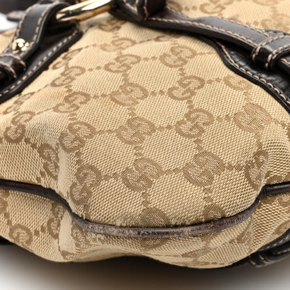 Gucci Monogram Large Horsebit 85th Anniversary Hobo Dark Brown 10 of 15