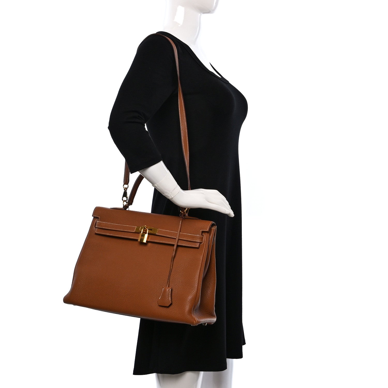 Hermes Togo Kelly Retourne 35 Gold 2 of 21