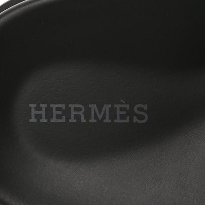 Hermes Calfskin Womens Chypre Sandals 39 Black 8 of 9