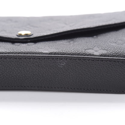 Louis Vuitton Empreinte Pochette Felicie Chain Wallet Black 14 of 15