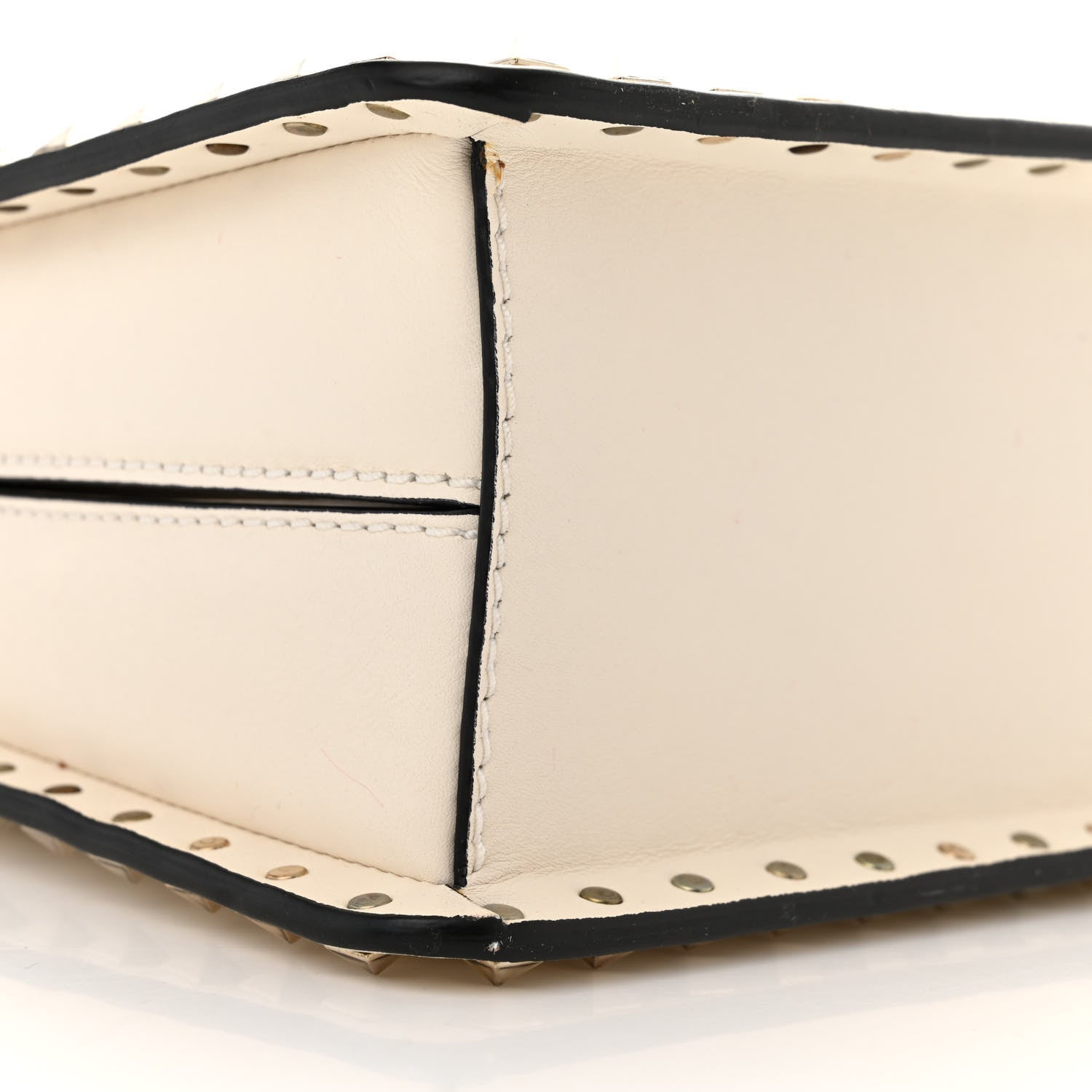 Valentino Garavani Vitello Rockstud Tote Ivory 8 of 12