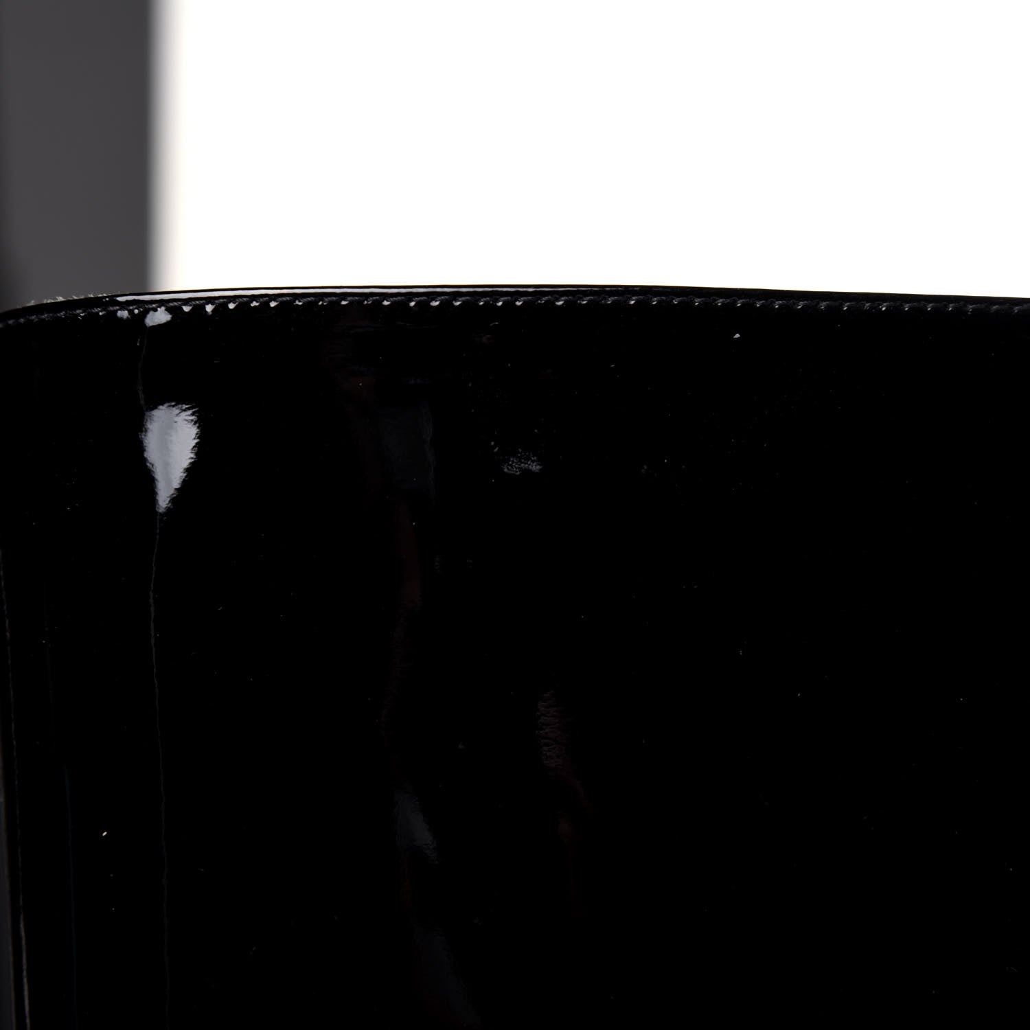 Saint Laurent Patent Knee High Boots 34.5 Black 11 of 11