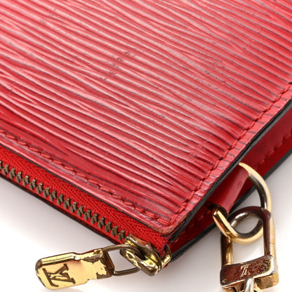 Louis Vuitton Epi Pochette Accessories 24 Red 10 of 12