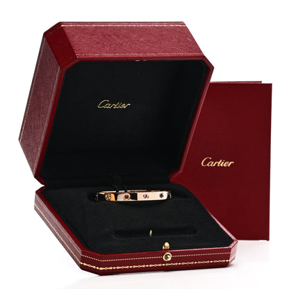 Cartier 18K Pink Gold Sapphire Garnet Amethyst LOVE Bracelet 16 8 of 8