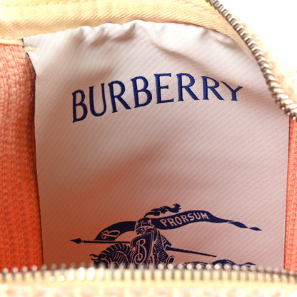 Burberry Canvas Knitted Check Mini Peg Duffle Bag Sherbert 6 of 10