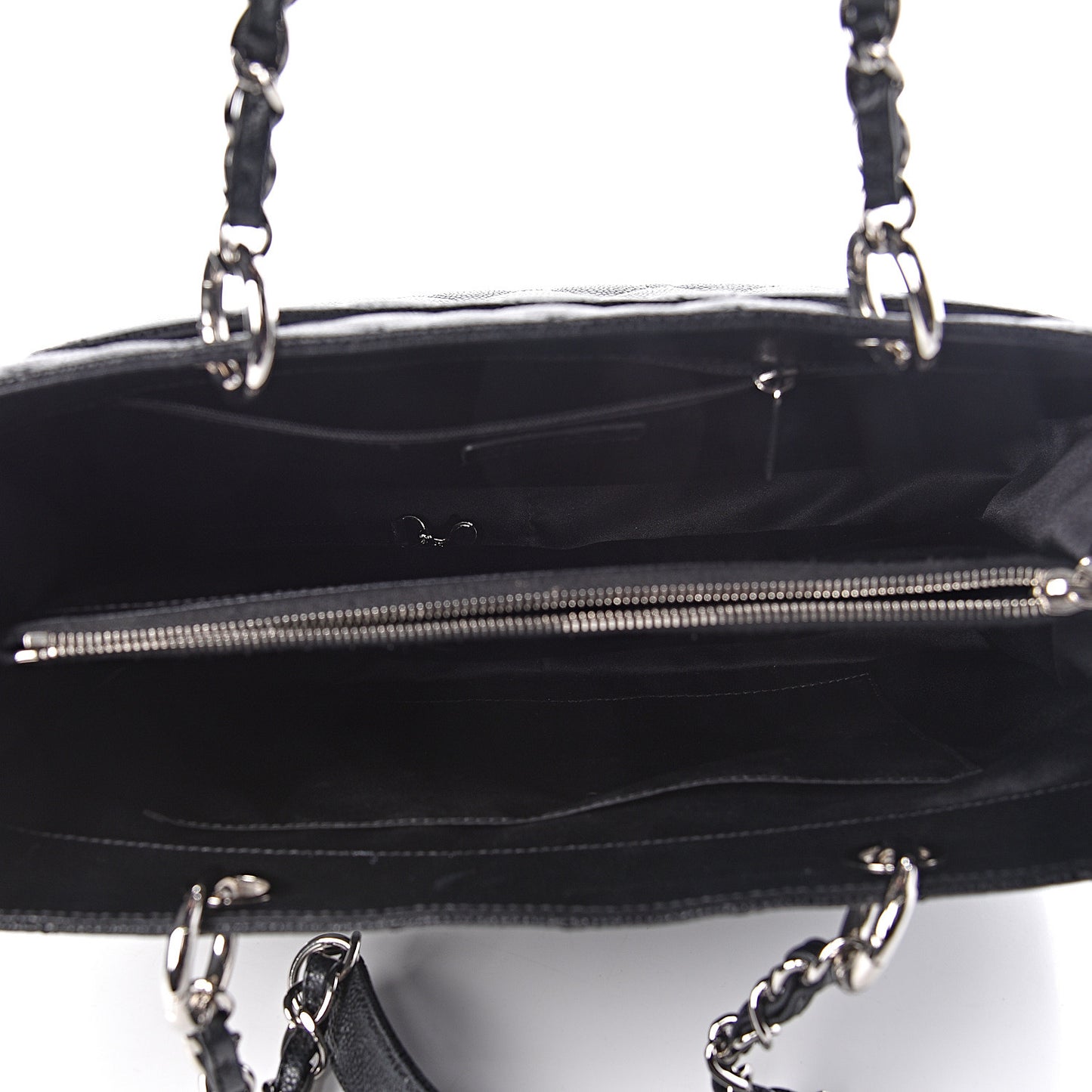 Caviar Quilted Grand Shopping Tote GST Black