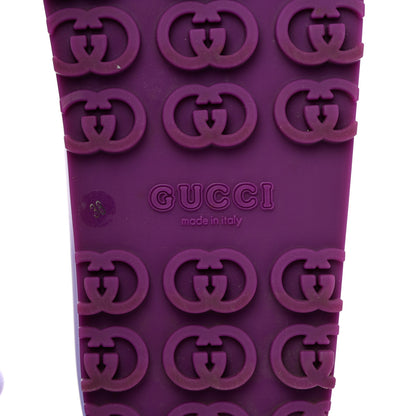 Gucci Soft Rubber Womens Interlocking G Platform 42mm Slide Sandals 38 Sugar Pink 7 of 8