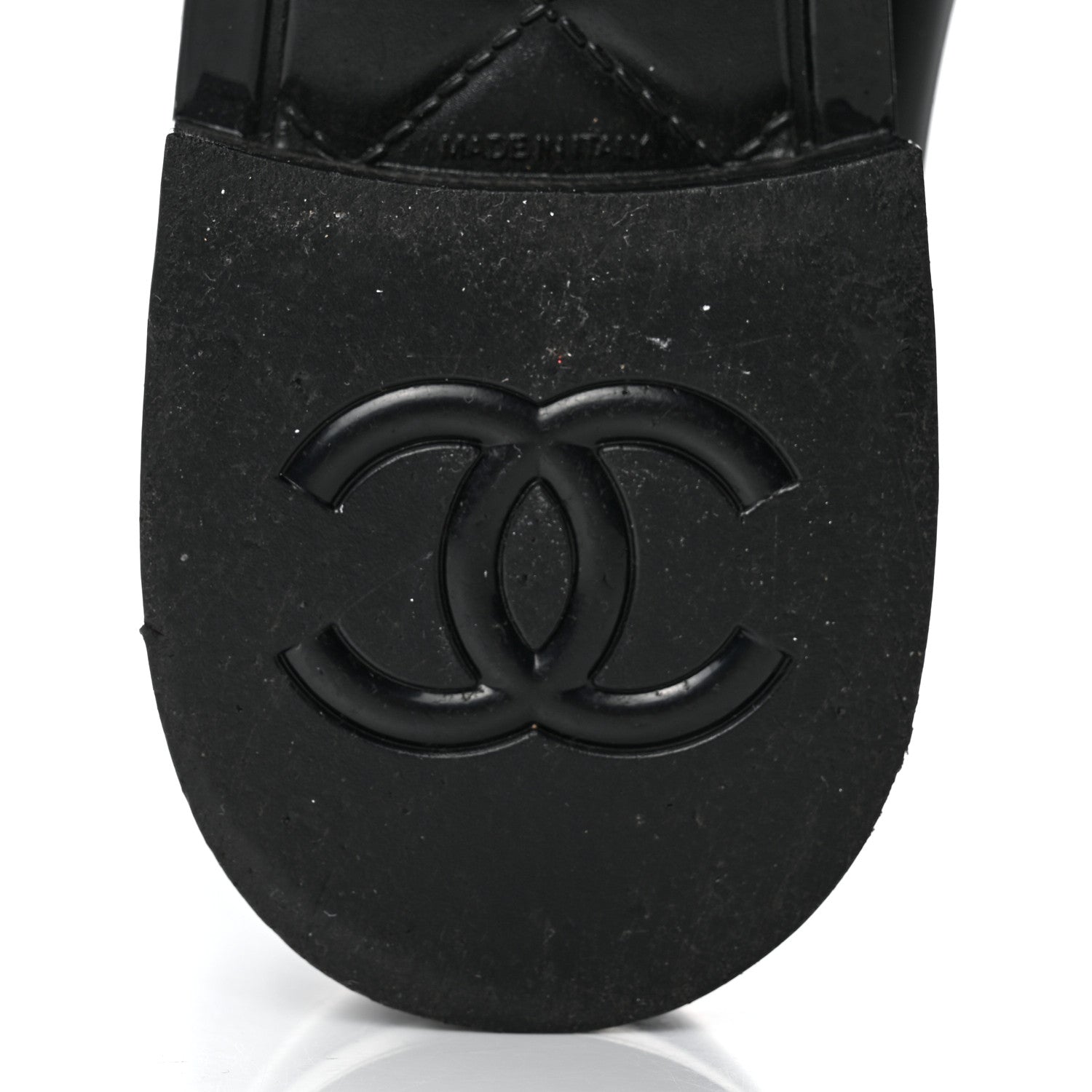 Chanel Rubber Rain Boots 40 Black 8 of 8