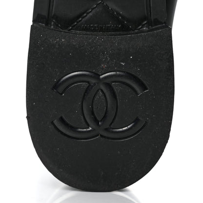 Chanel Rubber Rain Boots 40 Black 8 of 8