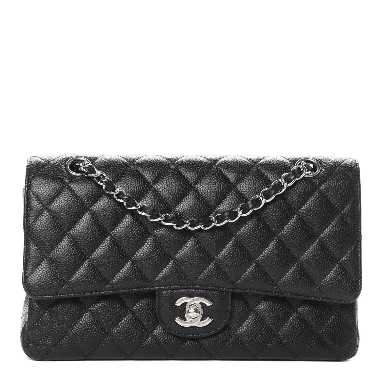 Chanel Caviar Quilted Medium Double Flap Black 1 of 11