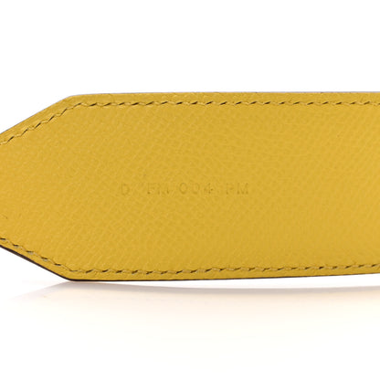 Hermes Epsom 40mm Hexagone Tressage Shoulder Strap Rouge H Jaune de Naples Gold 4 of 6