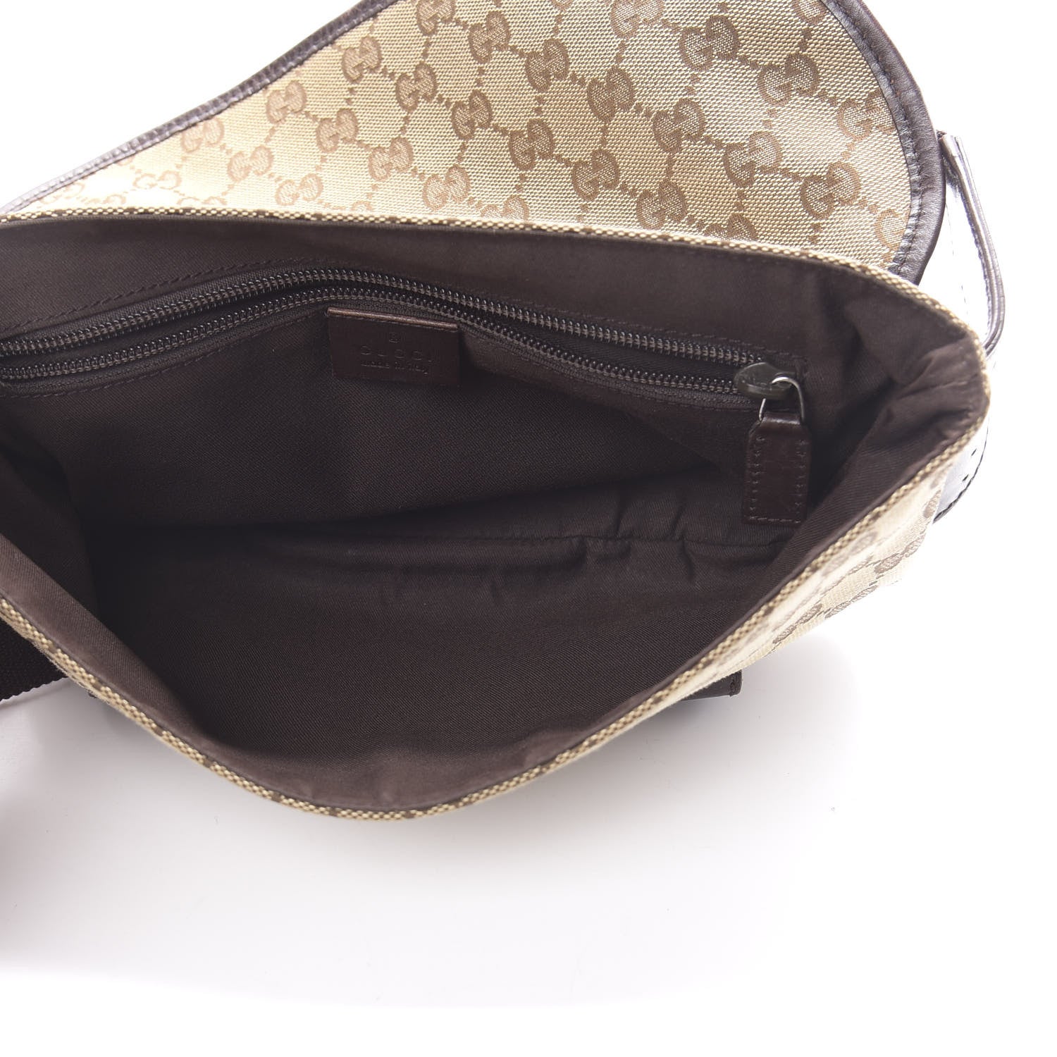 Gucci Monogram Waist Belt Bag Dark Brown 5 of 12