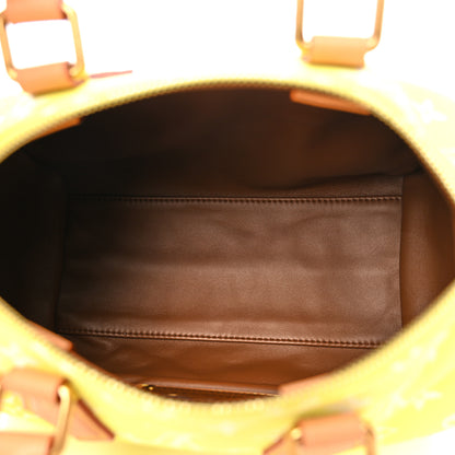 Louis Vuitton Calfskin Monogram Speedy P9 Bandouliere 25 Lemonade Yellow 6 of 12