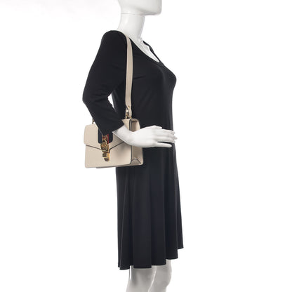Gucci Calfskin Small Sylvie Shoulder Bag Off White 2 of 9